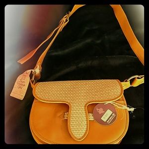 Bohemian unique crossover faux leather bag